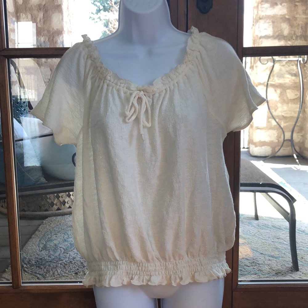 Madewell Size S Ivory Sunmer Top✨💛